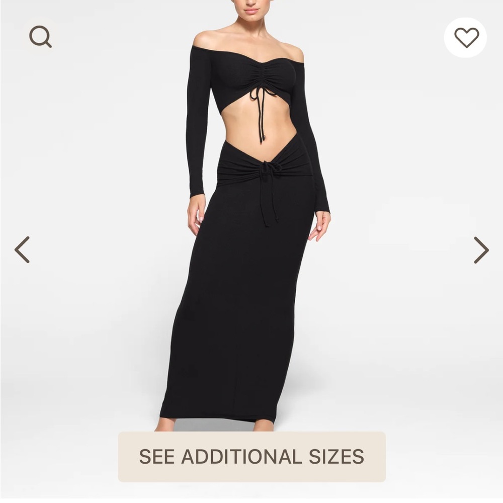 WANT TO BUY Skims Soft Lounge Ruched Long Skirt XS or S